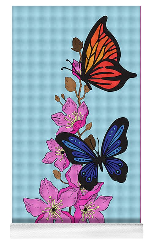 Butterflies Premium Yoga Mat