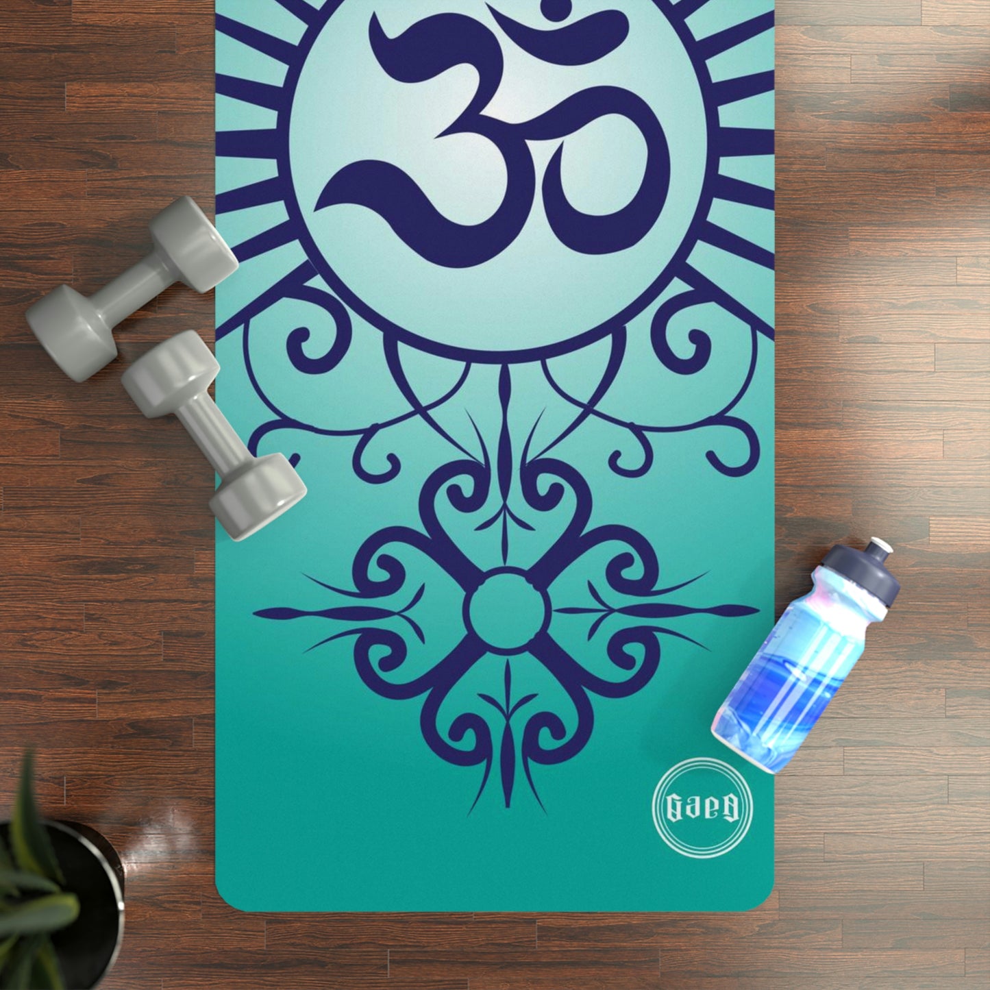 OM Symbol Rubber Yoga Mat